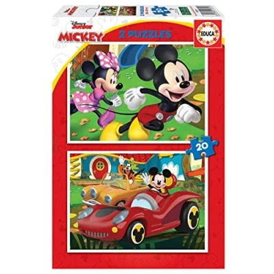 Image of Educa 19312 2x48 Mickey Mouse Fun House, Assorted