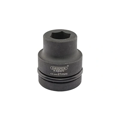 Image of Draper Expert HI TORQ� 6 Point Impact Socket, 1&quot; Sq. Dr., 21mm