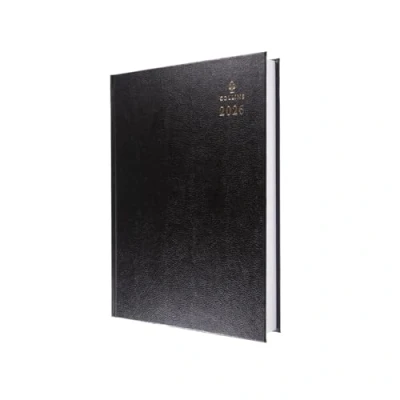 Image of Collins 47 Desk Diary A4 2 Page per Day 2026 Black 47.99 26