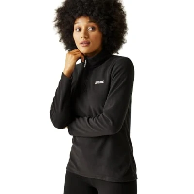 Image of Regatta Womens Sweethart 1/2 Zip Fleece Pullover Blackcurrant 8 UK