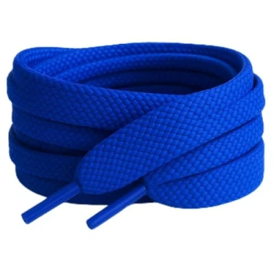 Image of Smart laces 90cm / 35.5 Royal Blue Coloured Flat Trainer Shoe ideal replacement for Converse, Nike, Adidas, Vans, Reebok, Puma, adults or kids Shoelaces