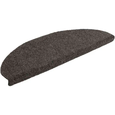 Image of vidaXL Self adhesive Stair Mats 15pcs Anthracite 65x21x4cm Needle Punch