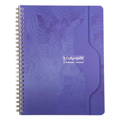 Image of Clairefontaine Ref 402C Calligraphe Wire bound Notebooks (50 Sheets) 11 x 17cm, Squared Ruling, 70gsm Superfine Vellum Paper Assorted Colours (Pack of 10)