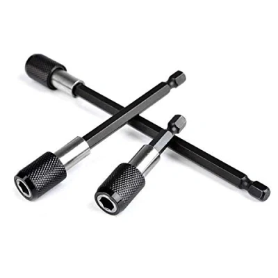 Image of SENRISE Magnetic Screwdriver Bit Holder 3PCS 1/4 Inch Hex Shank Extension 60mm 100mm 150mm Quick Change Drill Sets for Screws, Nuts, and Any Handheld Driver