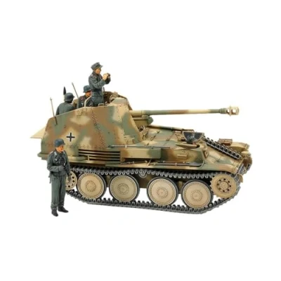 Image of TAMIYA TAM35364 1/35 M Plastikmodellbausatz Marten 35364 1:35 German Hunting Tank Marder III Normandy, Model Building, Plastic Kit, Unvarnished