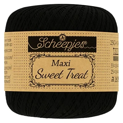 Image of Scheepjes Maxi Sweet Treat 110 Black Yarn 10x25g