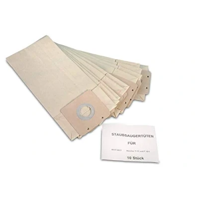 Image of 10 vacuum cleaner bags suitable for Kärcher T7/1, T9/1, T10/1, Made in Germany multi layered