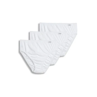 Image of Jockey Women&#039;s Underwear Plus Size Elance French Cut 3 Pack 10 White