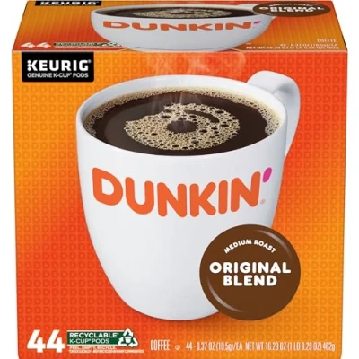 Image of Dunkin&#039; Original Blend Medium Roast Coffee, 44 Keurig K Cup Pods