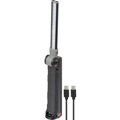 Image of Brennenstuhl Rechargeable LED Torch Sansa 401 A/LED Work Light with Battery and Magnet (max. 80h Duration, 400+70lm, Foldable to Pocket Size, incl. USB C Charging Cable)