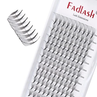 Image of Fadlash Pre Made Fans Eyelash Extension 8D 0.07 C Curl Mix 8 14mm Premade Fan Extensions Mixed Tray Fanned Russian Volume Lashes 0.07mm C/D Lash