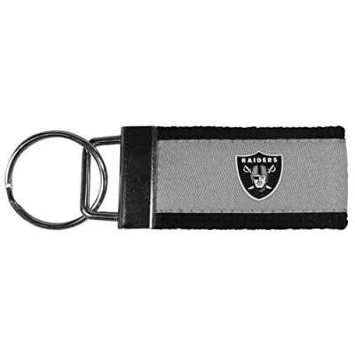 Image of Siskiyou Sports NFL Las Vegas Raiders Woven Key Chain, One Size, Team Colors