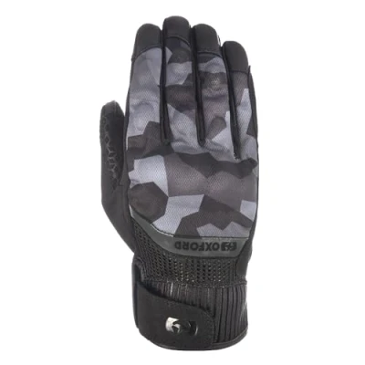 Image of Oxford Byron Men&#039;s Motorcycle Glove, Grey Camo, L