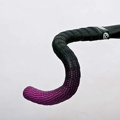Image of BikeRibbon Grade Plus, Unisex Adult Handlebar Tape, Black/Pink, One Size