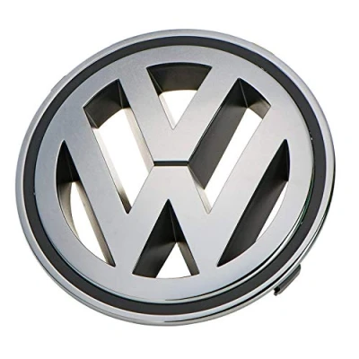 Image of Original Volkswagen VW Spare parts Logo Emblem Radiator grille 150mm (Golf V Jetta Passat)