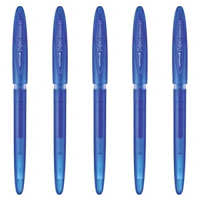 Image of UM 170 0.7 MM GEL PENS IN 8 COLOURS (PACK OF 5) (BLUE)
