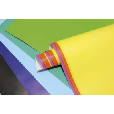 Image of Clairefontaine Ref 93800C Maildor Coloured Poster Paper (Pack of 50 Sheets ) 60 x 80cm in Size, 90gsm Suitable for Cutting, Writing &amp; Collaging Assorted Colours