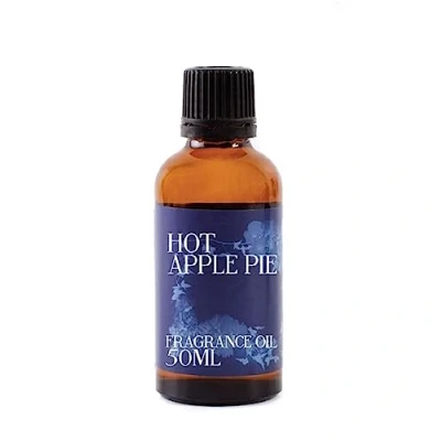 Image of Mystic Moments Hot Apple Pie Fragrance Oil 50ml Perfect for Soaps, Candles, Bath Bombs, Burners, Diffusers and Skin &amp; Hair Care Items