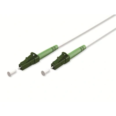 Image of goobay 59590 Fibre Optic Cable (FTTH) / Singlemode (OS2) Simplex/LC APC (8) Male to LC Male/Light Wave 20 m