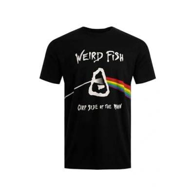 Image of Weird Fish Carp Side Front Print Artist T Shirt Black Size XL