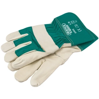 Image of Draper Premium Leather Gardening Gloves, Large