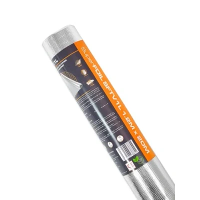 Image of SuperFOIL SFTV 1L Reflective Membrane 1.2m x 20m Energy Saving Foil Sheet 2 in 1 Sustainable Radiant Barrier &amp; Waterproof Vapour VCL for Home Auto