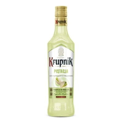 Image of Krupnik Pistachio Liqueur Sweet and Nutty Polish Creamy Vodka Liqueur, Crafted from Cream, Milk Vodka, Perfect for Sipping, Cocktails, Coffees, Ice Creams Desserts 16% ABV, 50cl