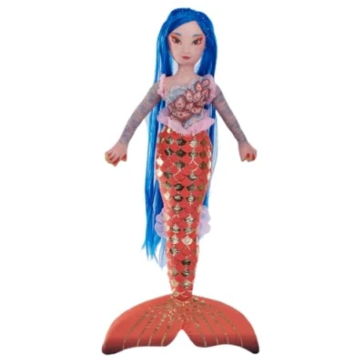 Image of Wild Republic Mysteries of Atlantis, Mermaid Luna, Stuffed Toy, 20 inches, Gift for Kids, Plush Doll, Fill is Spun Recycled Water Bottles