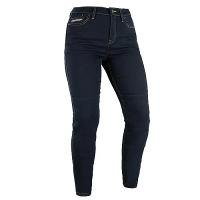 Image of Oxford Original Approved AA Super Stretch Women&#039;s Motorcycle Jean, Indigo, Short, 20