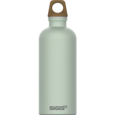 Image of SIGG Aluminium Water Bottle Traveller MyPlanet Light Green Climate Neutral Certified Suitable For Carbonated Beverages Leakproof Lightweight BPA Free 0.6 L