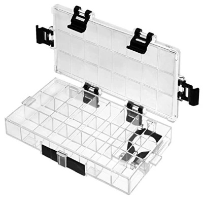 Image of joybest Watercolor Palette Box 24 Well Paint Airtight Leak Proof Travel Case for Watercolors Half Pans, Acrylic, Gouache and Oil