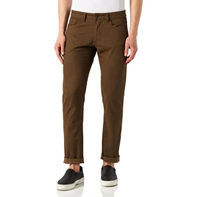 Image of camel active Men&#039;s Slim fit Madison Slacks, Brown, 32 W/32 L