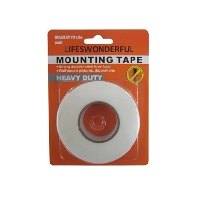 Image of Lifeswonderful Double Sided Sticky Foam Mounting Tape White 1.8cm x 210cm (3/4&quot; 6&#039; 11)