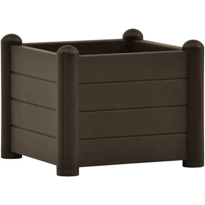 Image of vidaXL Garden Raised Bed PP Mocha 43x43x35 cm