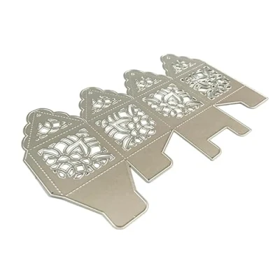 Image of Lantern Box Metal Cutting Dies Stencil Scrapbooking DIY Album Stamp Paper Card,Christmas Die Cuts for Card Making