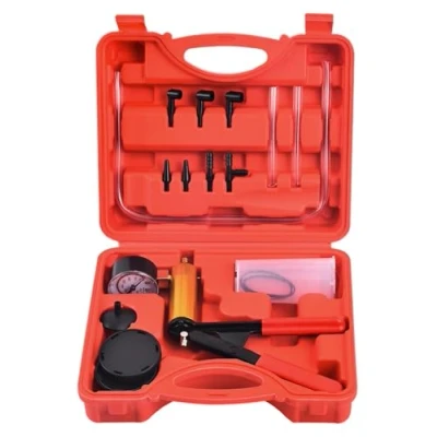 Image of DHA Brake Bleeding Kit Vacuum Pump Pressure Tester Gauge Set, Bleeder Hand Held Tester, Manual Clutch System Fluid Bleed One Man for Car Motorcycle Motorbike