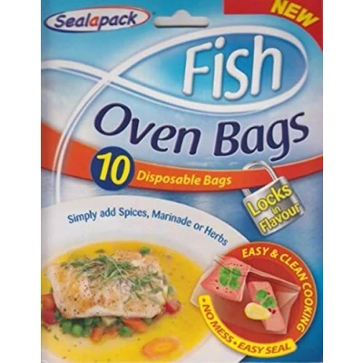 Image of 2 x Fish Oven Bags 10 Disposable No Mess Easy Seal