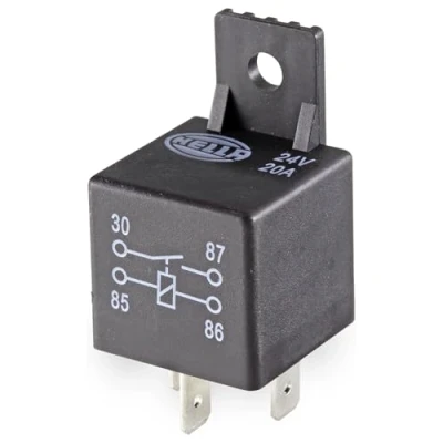 Image of 0867514, 1541938 Relay, main current HELLA 4RA 965 400 101 20A 4 pin connector