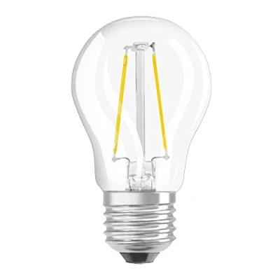 Image of Osram Parathom Classic P 25 LED Bulbs with E27 Socket, Mini Ball Shape, Energy Saving, W Replacement, Clear, Warm White, 2.5 W/2700 K E27, Pack of 1