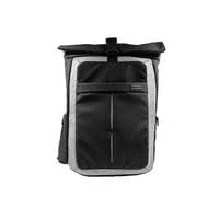 Image of Monolith Rolltop Business Laptop Backpack 17.2 Inch Black/Grey