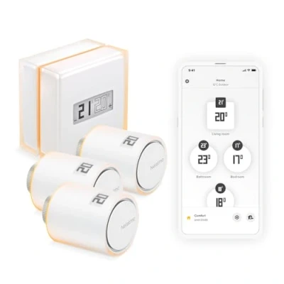 Image of Netatmo Pack: Smart Thermostat + 3 Additional Radiator Valves