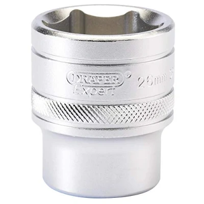 Image of Draper 6 Point Metric Socket, 1/2&quot; Sq. Dr., 26mm