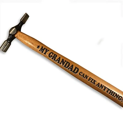 Image of Grandad Engraved Hammer Tool Gift for Funny Fathers Day Birthday Him
