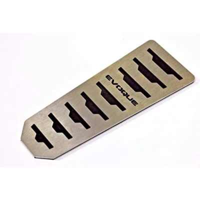 Image of NEW FOOTREST FOR LAND ROVER RANGE EVOQUE BRUSHED STAINLESS STEEL