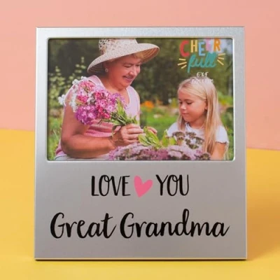 Image of Widdop &amp; Co. Aluminium Frame 6 x 4 Love You Great Grandma