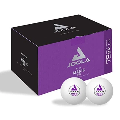 Image of JOOLA 44216 Unisex Adult Magic Abs 40+ Table Tennis Balls, White, One Size
