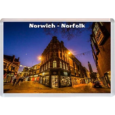 Image of Norwich Norfolk Fridge Magnet 96 x 67 mm JUMBO SIZE BBSM1743
