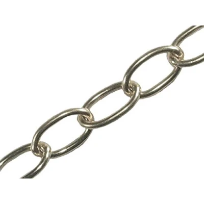 Image of Faithfull 2.3mm 10m Chrome Oval Chain