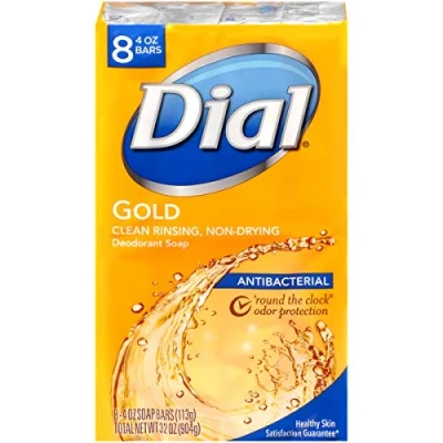 Image of Dial Bar Gold Antibacterial Deodorant Soap, 4 oz ea 8 ct