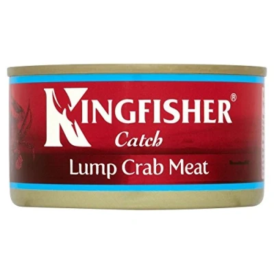 Image of Kingfisher Whole Lump Crab Meat in Brine (170g) Pack of 2